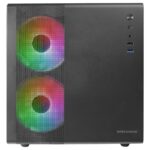 Caixa Micro-ATX Mars Gaming MC-400 FRGB Vidro Temperado Preta - Image 3
