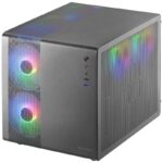 Caixa Micro-ATX Mars Gaming MC-400 FRGB Vidro Temperado Preta - Image 4