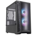 Caixa Cooler Master MasterBox Micro-ATX MB320L ARGB Vidro Temperado Preta