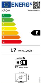 Monitor Krom Kertz RGB 23.8" LED VA FHD 200Hz G-Sync Compatível - Image 8