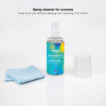 Kit de Limpeza de Ecrã Tooq em Spray com Pano de Microfibra - Image 2