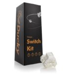 Pack 110 Switches Ducky Kailh Box White Mecânicos 3-Pin Clicky MX-Stem 45g