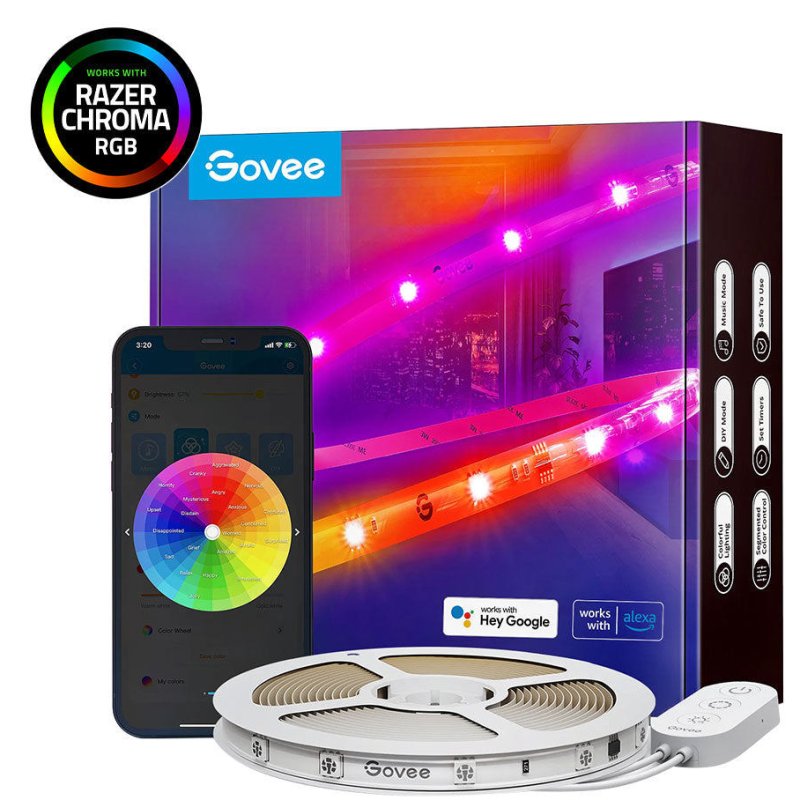 H619A3D1 Tira LED Govee H619A RGB Smart Wi-Fi + Bluetooth 5m - Image 1