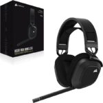 Headset Gaming Corsair HS80 RGB Wireless Carbono - Image 2