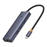 Hub USB-C Baseus Flite 6-Port PD 100W Cinza