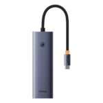 Hub USB-C Baseus Flite 6-Port PD 100W Cinza - Image 2