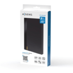 Caixa Externa para Disco Rígido 2.5" USB 3.1 Aisens ASE-2524B Sem Parafusos - Image 2