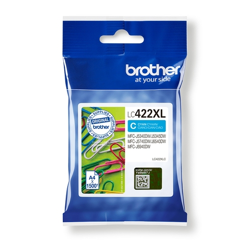 LC422XLC Tinteiro Brother LC422XLC 1 unidade(s) Original Turquesa - Image 1