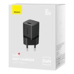 Carregador Baseus GaN5 Fast Charger (Mini) USB-C 30W Preto - Image 2