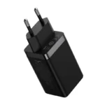 Carregador Rápido BASEAUS Gan5 Pro 2C+U 65W EU Preto - Image 3