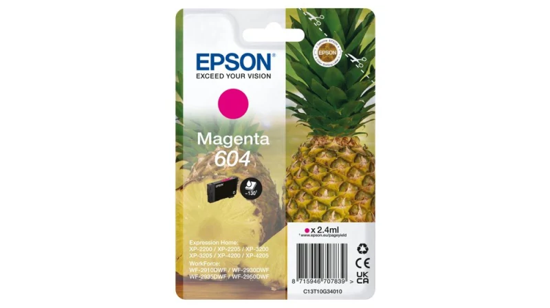 c7ub4DX0-page Tinteiro Epson 604 1 unidade(s) Compatível Rendimento padrão Magenta - Image 1