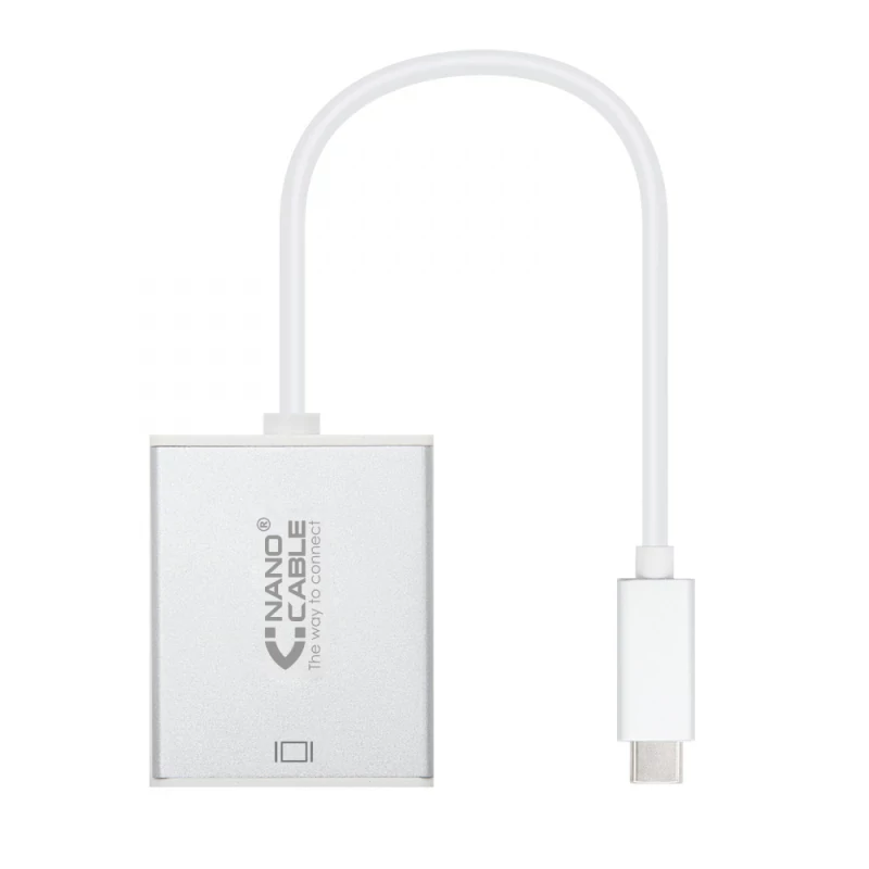 10.16.4101 ADAPTADOR NANOCABLE USB-C M > VGA F 10 CM ALUMINIO - Image 1