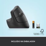 Rato Laser Logitech Lift Left Vertical Ergonomic Wireless/Bluetooth 4000DPI Graphite - Image 3