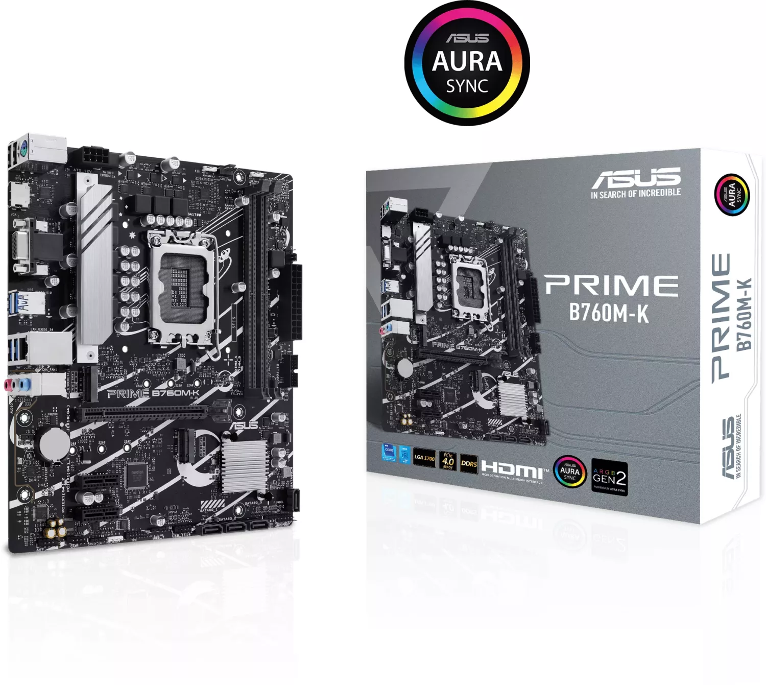 2951158-l6 Motherboard Asus Prime B760M-K DDR5 LGA1700 - Image 1
