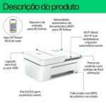 Impressora HP DeskJet 4220e Multifunções Cor Wifi Branco - Image 5