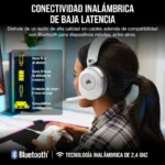 Headset Gaming Sem Fios Corsair HS65 Wireless V2 7.1 Branco - Image 6