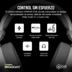 Headset Gaming Sem Fios Corsair HS65 Wireless V2 7.1 Branco - Image 2