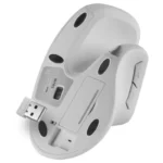 Rato Sem Fios Vertical Mars Gaming 3200 DPI com Receptor 2.4GHz Branco - Image 3