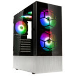 Caixa ATX Kolink Observatory MX Glass ARGB Preto/Branco