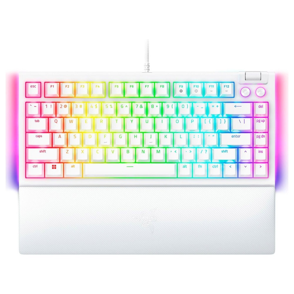 p063095_1 Teclado Mecânico Razer BlackWidow V4 75% RGB Tactile Switch Branco - Image 1