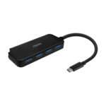 Hub de interface USB AISENS A109-0715 Type-C 5000 Mbit/s Preto