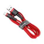 Cabo Baseus Cafule USB-A para Lightning 3m Vermelho - Image 4