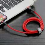 Cabo Baseus Cafule USB-A para Lightning 3m Vermelho - Image 3