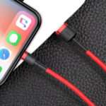 Cabo Baseus Cafule USB-A para Lightning 3m Vermelho - Image 2