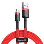 Cabo Baseus Cafule USB-A para MicroUSB 2m Vermelho