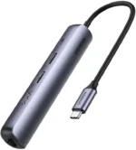 Ultra Slim 5-em-1 USB C Hub com Ethernet e HDMI Wired Gigabit