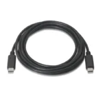 Cabo Aisens USB 2.0 3A Tipo-C Cabo Macho/Macho 3m Preto - Image 2