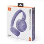 Headphones JBL dobráveis com microfone t520 Bluetooth 5.3 Roxo - Image 3
