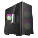 Caixa DeepCool CH360 Micro-ATX Vidro Temperado ARGB Preta