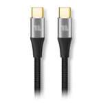 Cabo USB-C 1Life 100W PD 10Gbps 4K 1.5m Preto