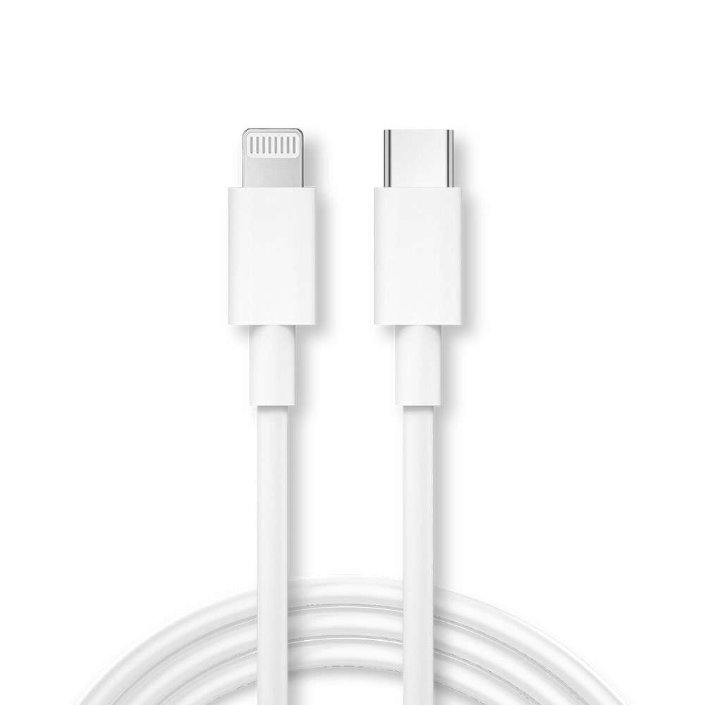p067090_1 (1) Cabo 1Life USB-C para Lightning 27W 1.5m Branco - Image 1