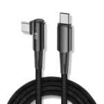 Cabo USB-C 1Life 90º 100W 2m Preto