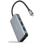 Docking Hub 5 em 1 Nanocable USB-C a USB 3.2/USB-C/USB-C PD