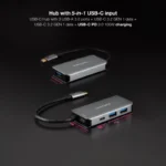Docking Hub 5 em 1 Nanocable USB-C a USB 3.2/USB-C/USB-C PD - Image 2