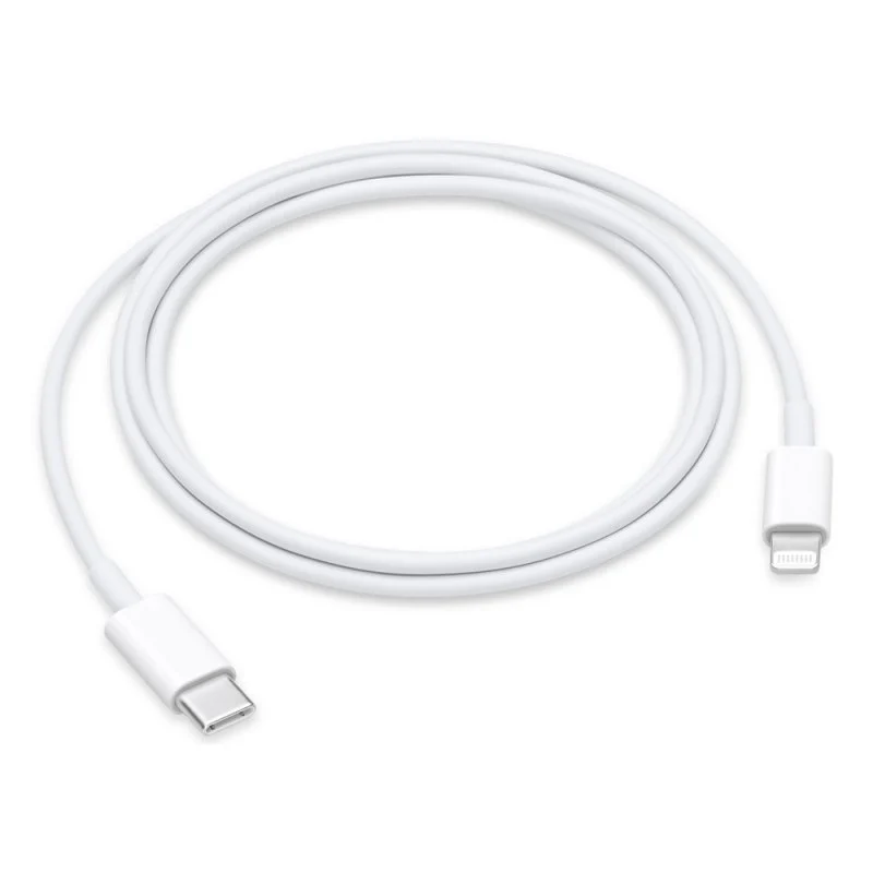 1225-apple-cable-usb-c-a-lightning-m-m-1m-blanco Cabo APPLE USB-A p/ Lightning 1m Branco - Image 1