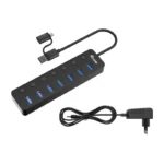 HUB EQUIP 7 PORTAS USB 3.2 GEN 1 COM ADAPTADOR DE ALIMENTAÇÃO - Image 2