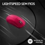 Rato Óptico Logitech G Pro X Superlight 2 Wireless 25600DPI Magenta - Image 3