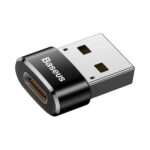 Adaptador Baseus Mini USB-C para USB-A Preto - Image 2