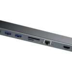 Docking Station Baseus Enjoyment USB-C 10-em-1 Cinza - Image 3