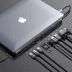 Docking Station Baseus Enjoyment USB-C 10-em-1 Cinza - Image 4