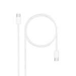 Cabo USB Nanocable 2m USB 2.0 USB C 10.01.6002-CO Branco