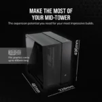 Caixa Corsair 6500D AIRFLOW ATX Vidro Temperado USB-C Preta - Image 3