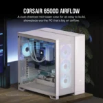 Caixa ATX Corsair 6500D AIRFLOW Vidro Temperado USB-C Branca - Image 2