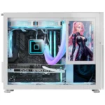 Caixa Micro-ATX Mars Gaming MC-LCD Vidro Temperado e Painel LCD IPS 8" Modular Branca - Image 3