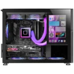 Caixa Custom Micro-ATX Mars Gaming MC-LCD Vidro Temperado e Painel LCD IPS 8" Modular Preta - Image 3