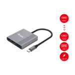Docking Station EQUIP USB-S 3em1 HDMI/UASB-A + USB-C (DP) 4K/60HZ-100W - Image 2
